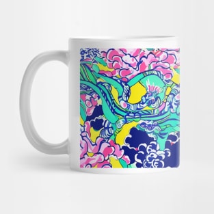 Abstract chinoiserie pattern Mug